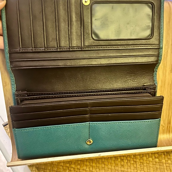 Vivienne Westwood Long Teal Wallet - Picture 4 of 6